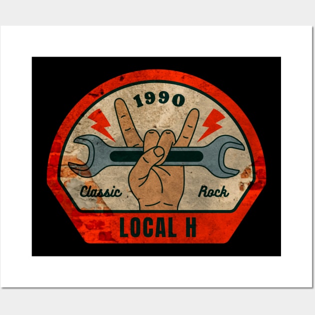Local H // Wrench Wall Art by OSCAR BANKS ART